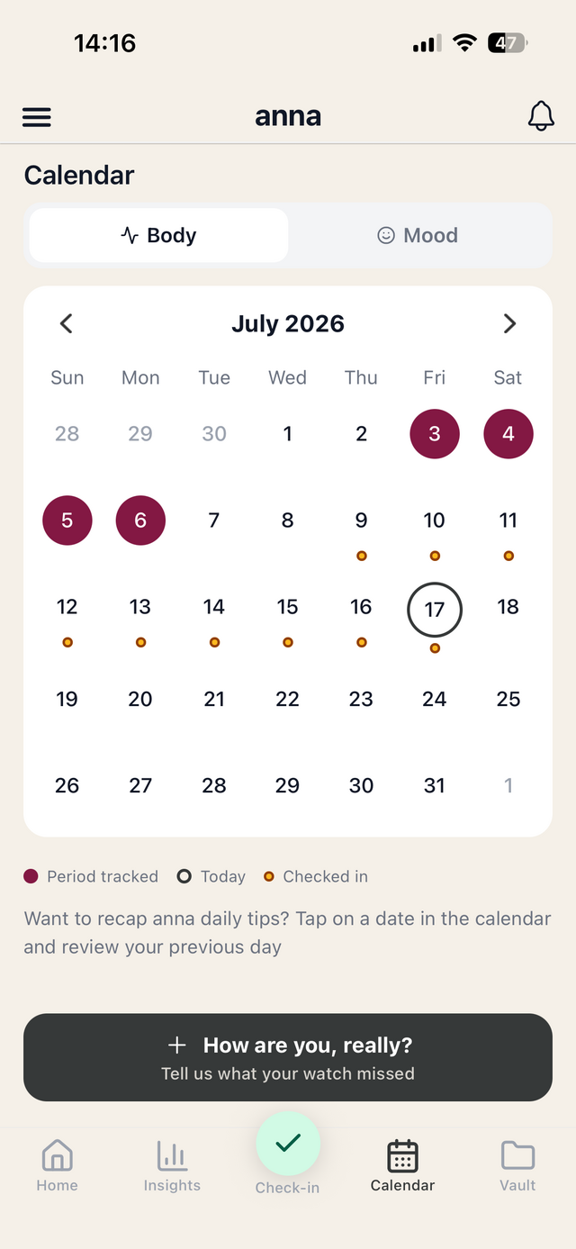 Your calendar